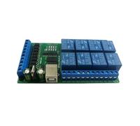Module relais pour automate programmable UD74B08 relais USB 8 canaux e/s multifonction COM Port série carte relais UART et 8 entrées optiquement isolées(24V)