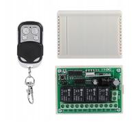 Module relais RF - 4 canaux 433 MHz - Portée 100 m - 12V DC - Télécommande 4 boutons