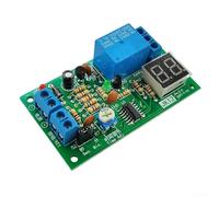 Module relais temporisé 12 V CC avec affichage numérique et types de double contact pour une utilisation dans les circuits de synchronisation et l'automatisation des processus