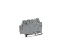 Module relais - Tension nominale d'entrée AC/DC 24 V - 1 inverseur - Indicateur d'état rouge - Largeur : 6 mm - 2,50 mm² - Gris