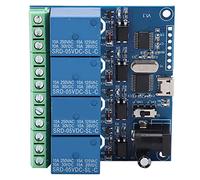 Module Relais USB 4 Canaux DC 5V - Contrôle Ordinateur, Commutateur Relais Haute Performance avec Puce Fiable - Automatisation et Contrôle Série pour Projet Électronique