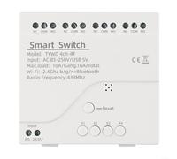 Module relais Wi-Fi + RF 4 canaux pour Tuya Smart-Life, interrupteur intelligent DC 5-32 V avec commande vocale Alexa, télécommande 433 MHz, auto-maintien des impulsions pour automatisation Smart Home