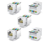 Module réseau UTP CAT6, 5 pièces, connecteur RJ45, prise d'information, clé de voûte Standard