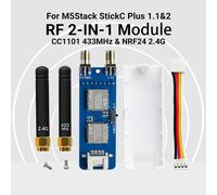 Module RF 2-en-1 M5Stack StickC Plus 1.1&2, prend en charge NRF24 2.4GHz et CC1101 433MHz avec firmware Bruce, sans machine RF 2-IN-1 Module