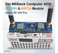 Module RF M5Stack Cardputer ADV 2-en-1, carte double bande NRF24 & CC1101, conception d'antenne améliorée, signal stable 2.4G/433M With 3D Printed Case