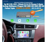 Module sans fil CarPlay Android Auto AUTOTOP pour Cristaux SMEG Picasso C4 C5 DS4 DS3 DS5 308 508 5008 3008 compatible caméra Manual car SMEG