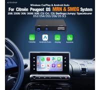 Module sans fil CarPlay et Android Auto AUTOTOP pour Peugeot 208 308 508 3008 C3 C4 C5 DS3 DS4 DS5 DS6 SMEG Airplay Mirror Link For Support manual transmission OEM camera