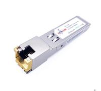 Elfcam® - 10Gb SFP+ en RJ45 Compatible avec Cisco SFP-10G-TS et Freebox Ultra, 10Go SFP+ Module de Transceiver (10Gbase-T), Jusqu'à 30 Mètres sur un Câble Ethernet Cat 6A/ Cat 7/ Cat 8