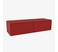 MODULE SMALL sous lavabo MONDIAZ ALAN - 120x41x30cm - 2 tiroirs - push to open - MDF - Mat de feu A45292Fire