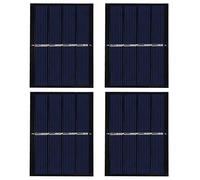 Module Solaire DIY 0,65 W 2 V, Panneau Solaire pour Jouets Solaires et Éclairage de Jardin, Système de Panneaux Solaires Étanches 4 Pièces 6 x 8 cm