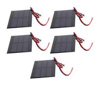 Module solaire, kits de panneau solaire 5pcs, paysage de téléphone portable 1.5V allume des lampes de poche pour charger