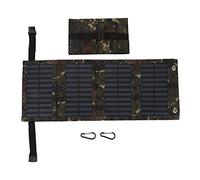 Module Solaire Pliable 20W 5,5V Monocristallin, IP65 Étanche - Haute Efficacité, Port USB, Idéal Camping et Extérieur (Camouflage)