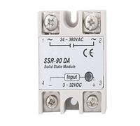 Module SSR 90DA avec capacité de 90 A - Relais statique monophasé DC vers AC - Tension d'entrée 3-32 V DC - Couvercle de protection en plastique isolé - Composant de contrôle à