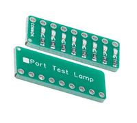 Module testeur de port LED avec anode commune à trou traversant PCB, vert | Carte PCB traversante pour réparation électronique, prototype, travail de vérification de circuit, disposition à lecture