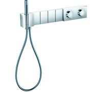 Module thermostat AXOR Edge de taille manuelle Select 610/100 dissimulé pour 4 consommateurs, taille diamant, 46721000, Couleur: chrome