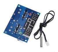 Module Thermostat Numérique W1401 Double Pack Contrôle Température | Pack de 2 modules, contrôle auto pour chauffage/refroidissement, pour affichage triple écran, plage -9 à 99°C, pour idéal DIY