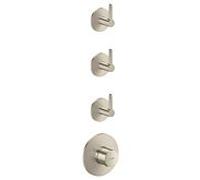 Module thermostatique AXOR hansgrohe One 48723820 encastré, 3 Verbraucher , avec poignée à levier, nickel brossé