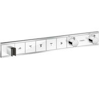 Module thermostatique RainSelect encastréavec 5 fonctions blanc/chromé