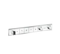 Hansgrohe RainSelect set encastrÃ© pour 5 consommateurs, Coloris: Chrome / Blanc - 15358400