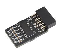 Module TPM 2.0 avec GA 12-1 Broches 2x6P, Puce de Module Sécurisée pour Cartes Mères Mémoire DDR4, pour Prise en Charge et Polissage DDR3