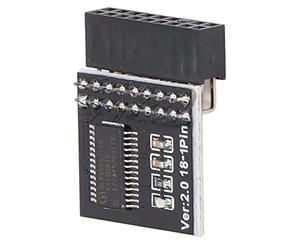 Module TPM Security Module Universal 18pin Module pour Le Stockage de clé de Cryptage PC pour Bitlocker Motherboard Test de Mise à Niveau Noir