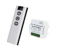 Module Volet Roulant Sans Fil, Interrupteur Sans Fil pour Volets Roulants, Stores, Composé d'une Télécommande RF + Module Récepteu
