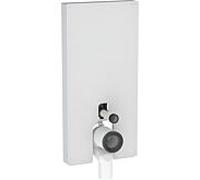 Geberit Monolith PLUS module WC 131.203.TD.7 — 101 cm, entrée d'eau latérale, verre blanc/alu brossé