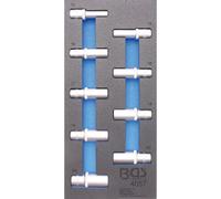 BGS technic Insert de servante d'atelier 1/3 : Douilles pour clé, six pans 12,5 mm (1/2") 10-24 mm profondes 9 pièces BGS Quantité:1
