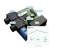 Modules de compteur d'énergie SCT-013 RbAmp pour capteur de transformateur de courant pour ESP32 : mesure de la tension, du courant, de la puissance signée, du PF et du tarif. SCT013 60A