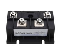 Modules de pont monophasé série MDQ200A 200A 1600V 1 phase redresseur de diode radiateur, base en cuivre, accessoires de courant auxiliaire