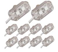 Modules LED 10pcs blanc 19.7ft 10t Light Remplacement Light décoratif pour le panneau de lettre de décoration gonflables d'Halloween, lumières LED