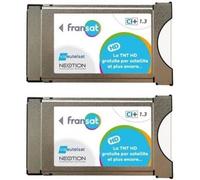 Modules PCMCIA - FRANSAT - Dernière Version 1.3 - Pack de 2 - CI+ - Noir