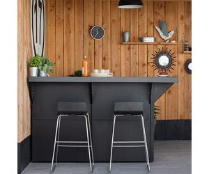 Modulo comptoir bar 120 cm gris cargo ENO