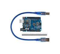 Módulo de Placa Desenvolvimento MCU da Placa-Mãe R3 com Cabo USB e Conector Pino Reto 2,54 mm, Chip 328PB