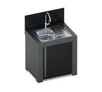 Modulo évier gris cargo et noir ENO