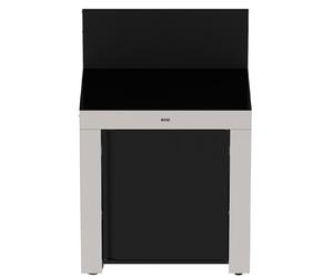 Modulo Plan de Travail - Coloris Inox et Noir - pour cuisine d'extérieur ENO