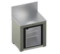 Modulo plan de travail Vert Sauge ENO + Réfrigérateur 75 L
