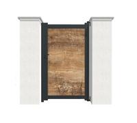 Modulo Portail Portillon aluminium et HPL 1 m - plein - PBE-1000x1600mm