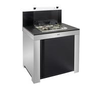 Modulo Table de cuisson Master 2 brûleurs - Coloris Inox et Noir - pour cuisine d'extérieur ENO