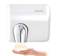 Modundry Seche Main Électrique Mural, Automatique Sèche-Mains à Grande Vitesse 5-7 Secondes Séchage pour Commercial Toilettes, 2300W, ABS, Blanc