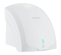 modunful Sèche-mains automatique mural Avec lampe témoin, séchage par vent chaud et froid, compact classique Commercial 220V 2000W Blanc