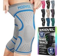 MODVEL Genouillère sport pour Homme et Femme - 2 Pièces Genouillere Ligamentaire Genou, Maintien De Compression Genoux, Genouillères Médicales Pour Arthrose, Course, Soulagement Douleur Genou
