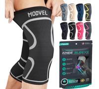 MODVEL Genouillère sport pour Homme et Femme - 2 Pièces Genouillere Ligamentaire Genou, Maintien De Compression Genoux, Genouillères Médicales Pour Arthrose, Course, Soulagement Douleur Genou