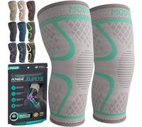 MODVEL Genouillère sport pour Homme et Femme - 2 Pièces Genouillere Ligamentaire Genou, Maintien De Compression Genoux, Genouillères Médicales Pour Arthrose, Course, Soulagement Douleur Genou
