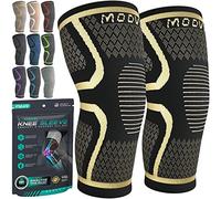 MODVEL Genouillère sport pour Homme et Femme - 2 Pièces Genouillere Ligamentaire Genou, Maintien De Compression Genoux, Genouillères Médicales Pour Arthrose, Course, Soulagement Douleur Genou
