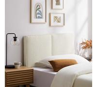 Modway Lindee Tête de lit capitonnée pour chambre d'enfant ou dortoir universitaire en tissu ardoise avec positions de montage réglables