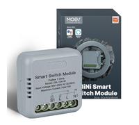 moe Interrupteur d'éclairage encastré Zigbee, module de relais intelligent (nécessite un conducteur neutre et une passerelle moe Zigbee), compatible avec Tuya, Alexa et Home moe