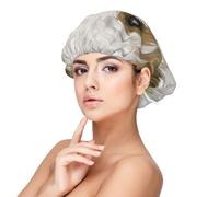 Moe Shih Tzu Chien Mignon,Bonnet de nuit en satin pour adulte - Bonnet de nuit élastique pour femme, couvre-cheveux de nuit
