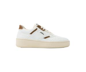 MoEa - Chaussures en biomatériaux - Origin White & Brown Palm - Taille 43 - Marron Marron 43