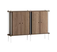 MOEBE Armoire Shelving System Cabinet Chêne fumé-white. 163x115x35 cm S.115.2.E